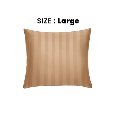 ths eternal stripes large cushion cover gold