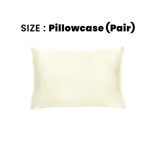 ths giza cotton pillowcase pair ivory