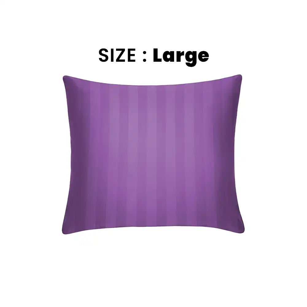 ths eternal stripes large cushion cover purple