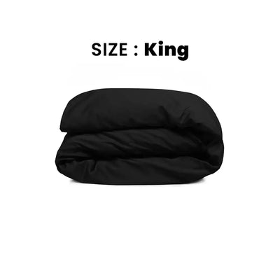 ths giza cotton king duvet cover onyx