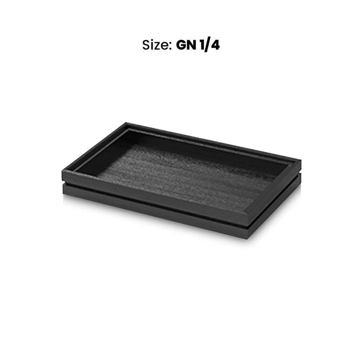 wundermaxx display tray black gn 1 4 h 40 mm