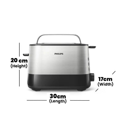 Philips Vivo Toaster, 2 Extra Wide Slots, 950 W