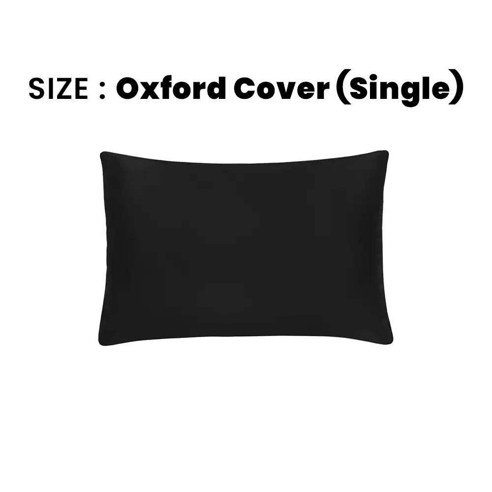 ths giza cotton single oxford pillow cover onyx