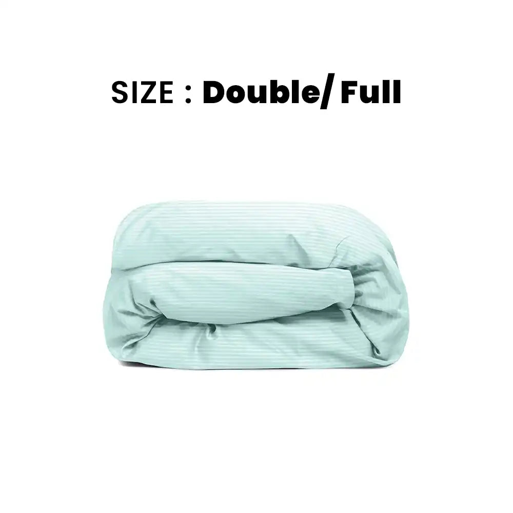 ths zen stripes double full duvet cover baby blue