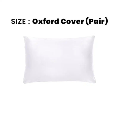 ths giza cotton oxford pillow cover pair white