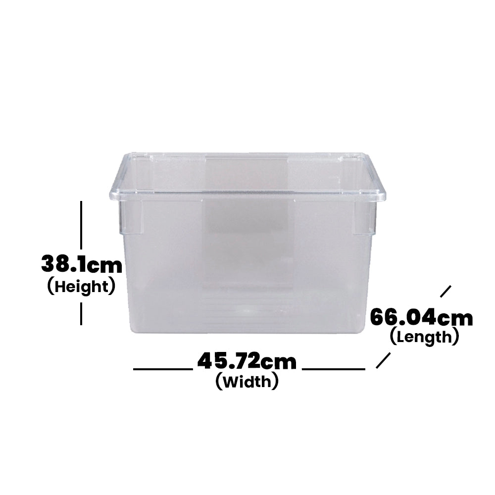 rubbermaid 81 5l prosave food box without lid 1 x 6