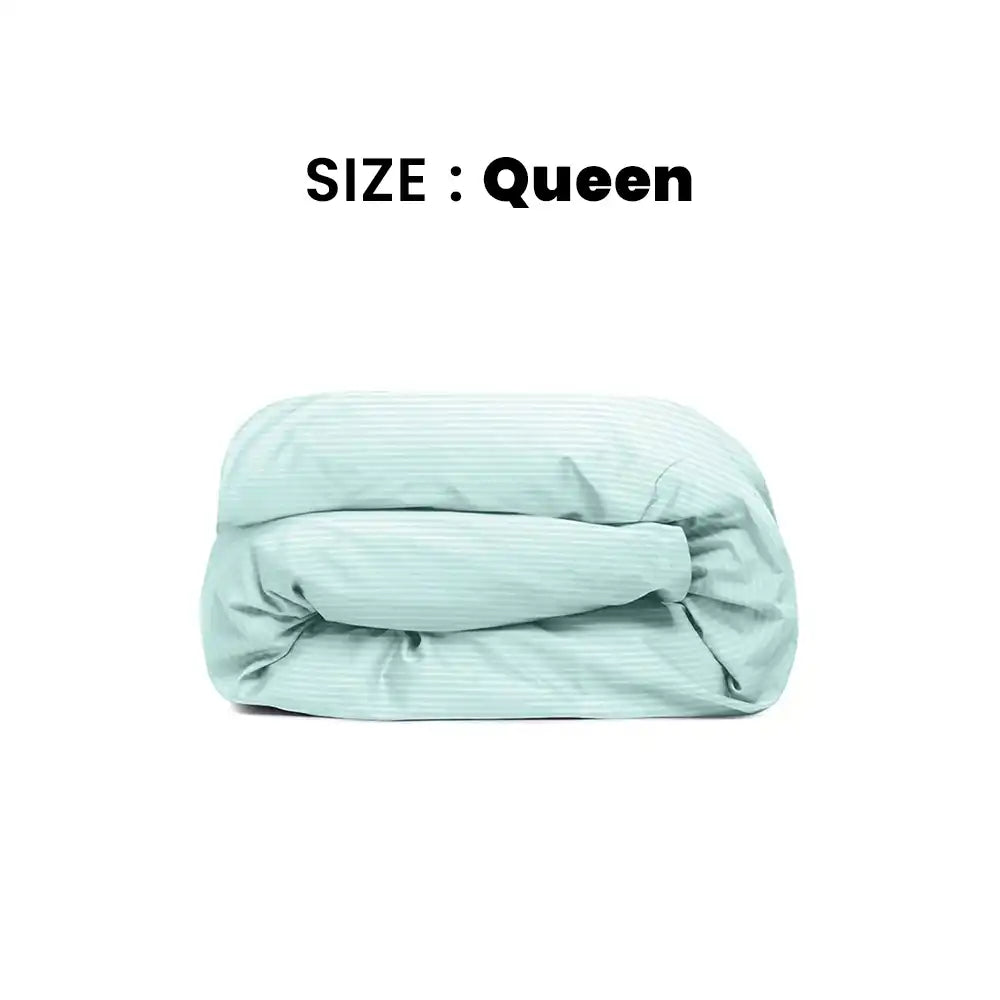 ths zen stripes queen duvet cover baby blue