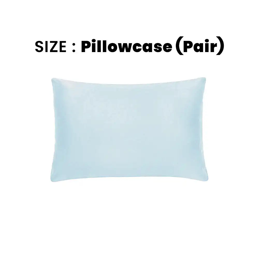 ths giza cotton pillowcase pair baby blue