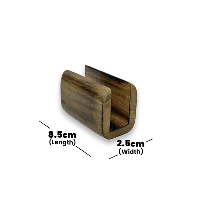 THS Wooden Tissue Holder-Medium Burnt finish