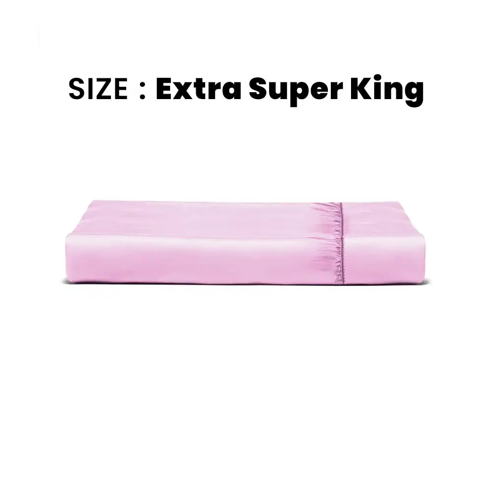 ths giza cotton extra super king fitted bed sheet mauve