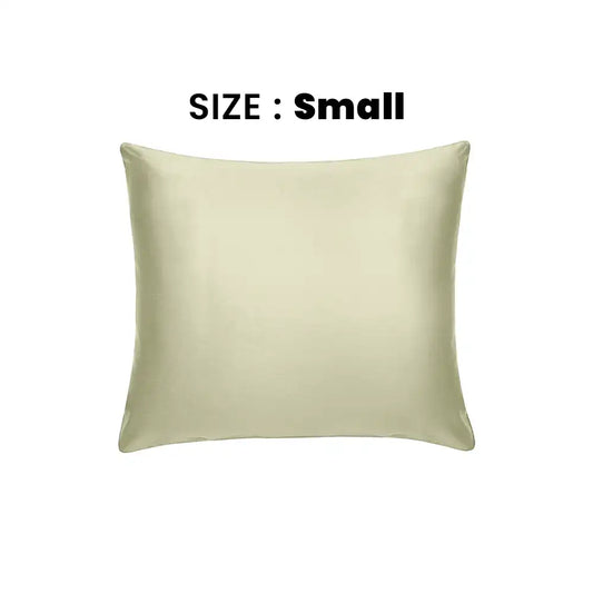 ths giza cotton small cushion cover silver green