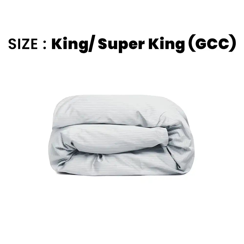 ths zen stripes uk super king duvet cover glacier