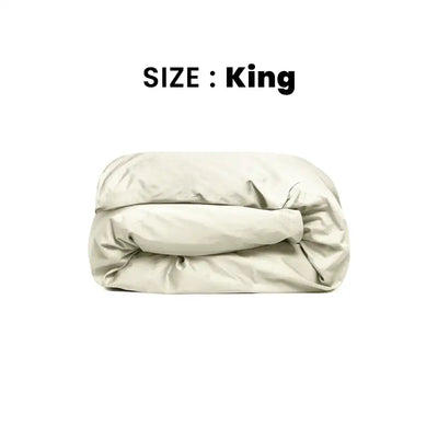 ths giza cotton king duvet cover ivory