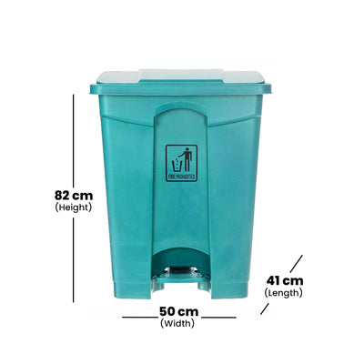 THS AF07318 Blue Garbage Can With Pedal 87 L