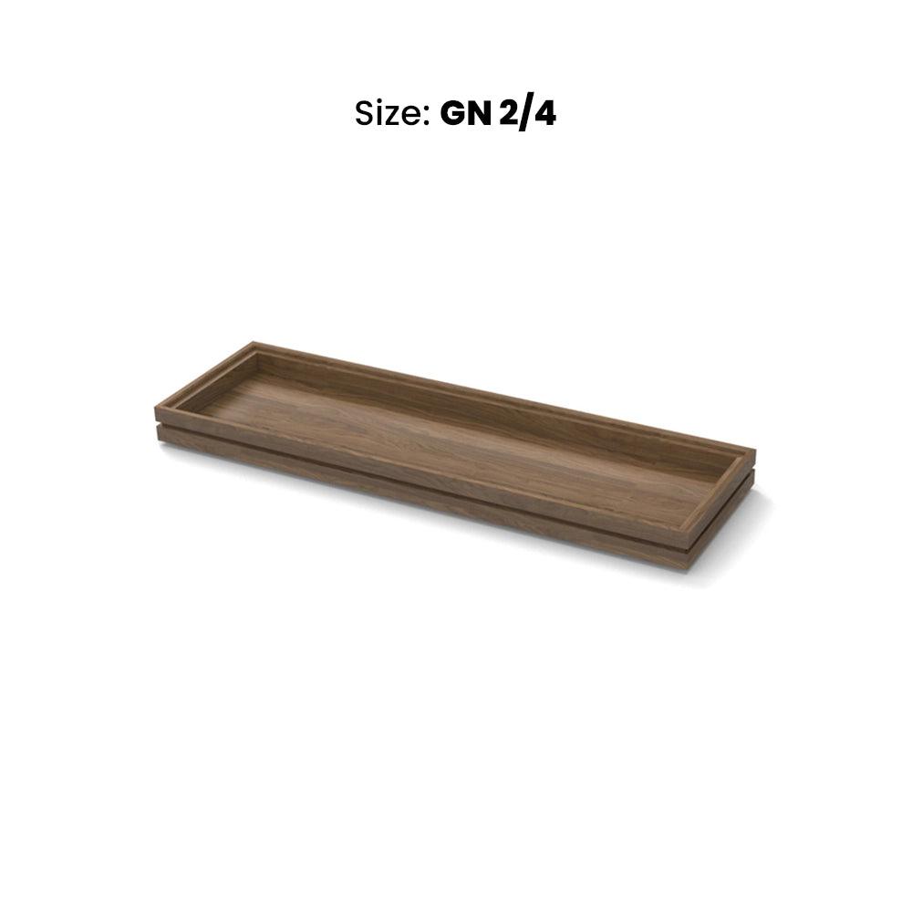 wundermaxx display tray walnut gn 2 4 h 40mm