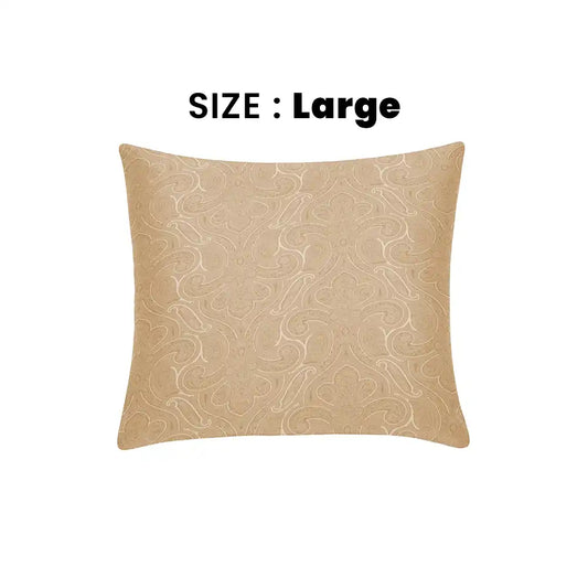 ths elysian paisley large cushion cover gold