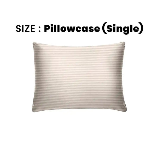 ths zen stripes single cotton pillowcase pearl