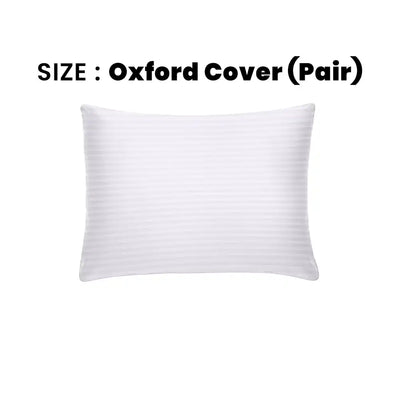 ths zen stripes cotton oxford pillow cover pair white