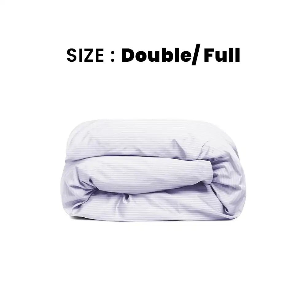 ths zen stripes double full duvet cover grey