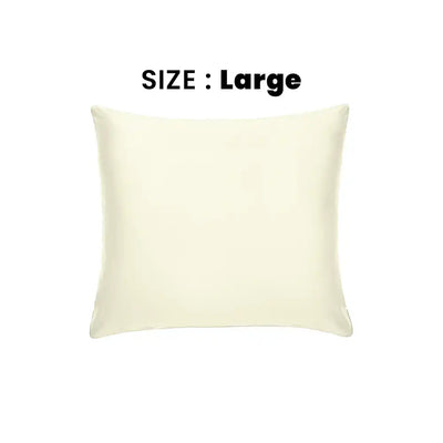 ths giza cotton large cushion cover ivory