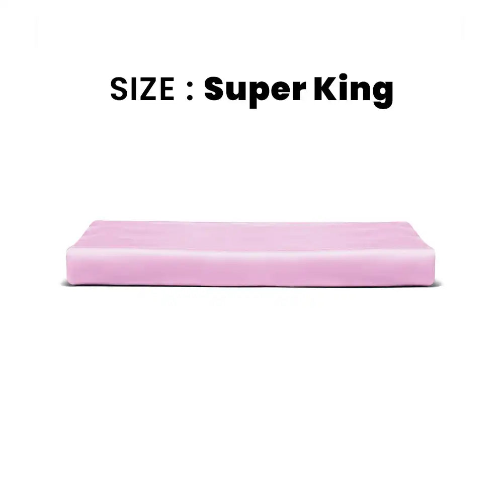 ths giza cotton super king flat bed sheet mauve