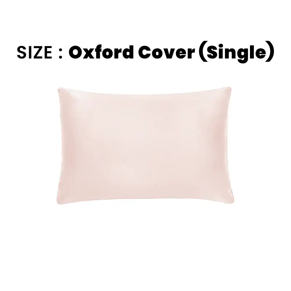 ths giza cotton single oxford pillow cover pastel pink