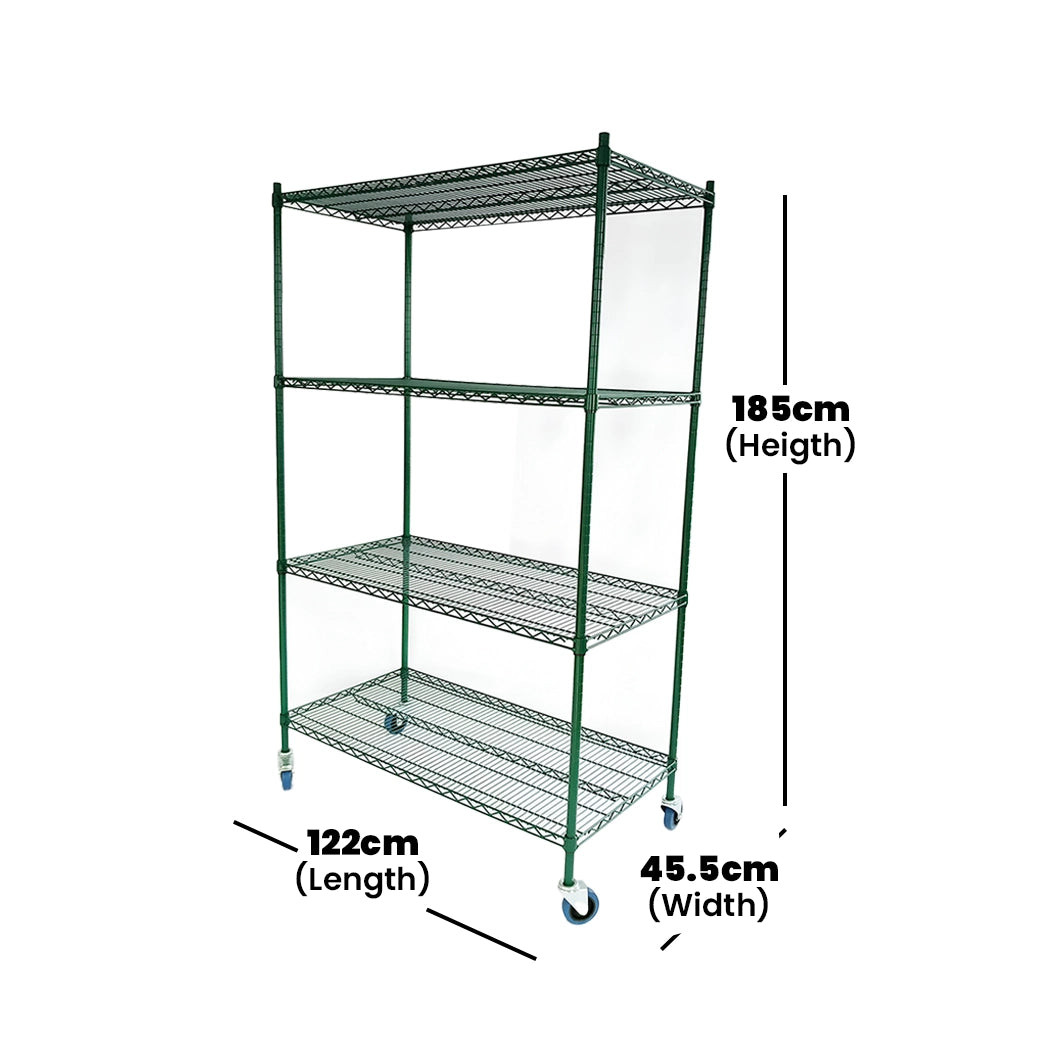 كاسيفيت  1848pew، وحدة رفوف سلكية، مصنوعة من ايبوكسي، 122 × 45.5 × 185 سم