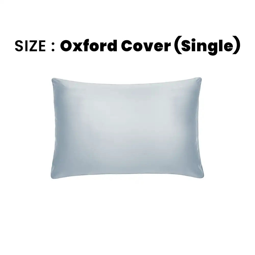 ths giza cotton single oxford pillow cover silver grey