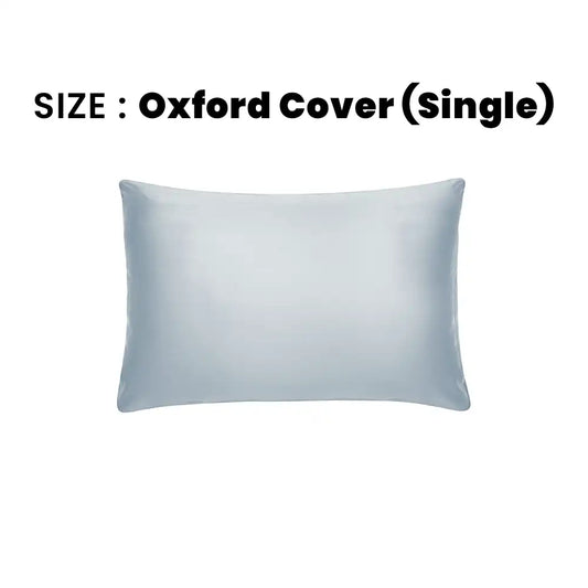 ths giza cotton single oxford pillow cover silver grey