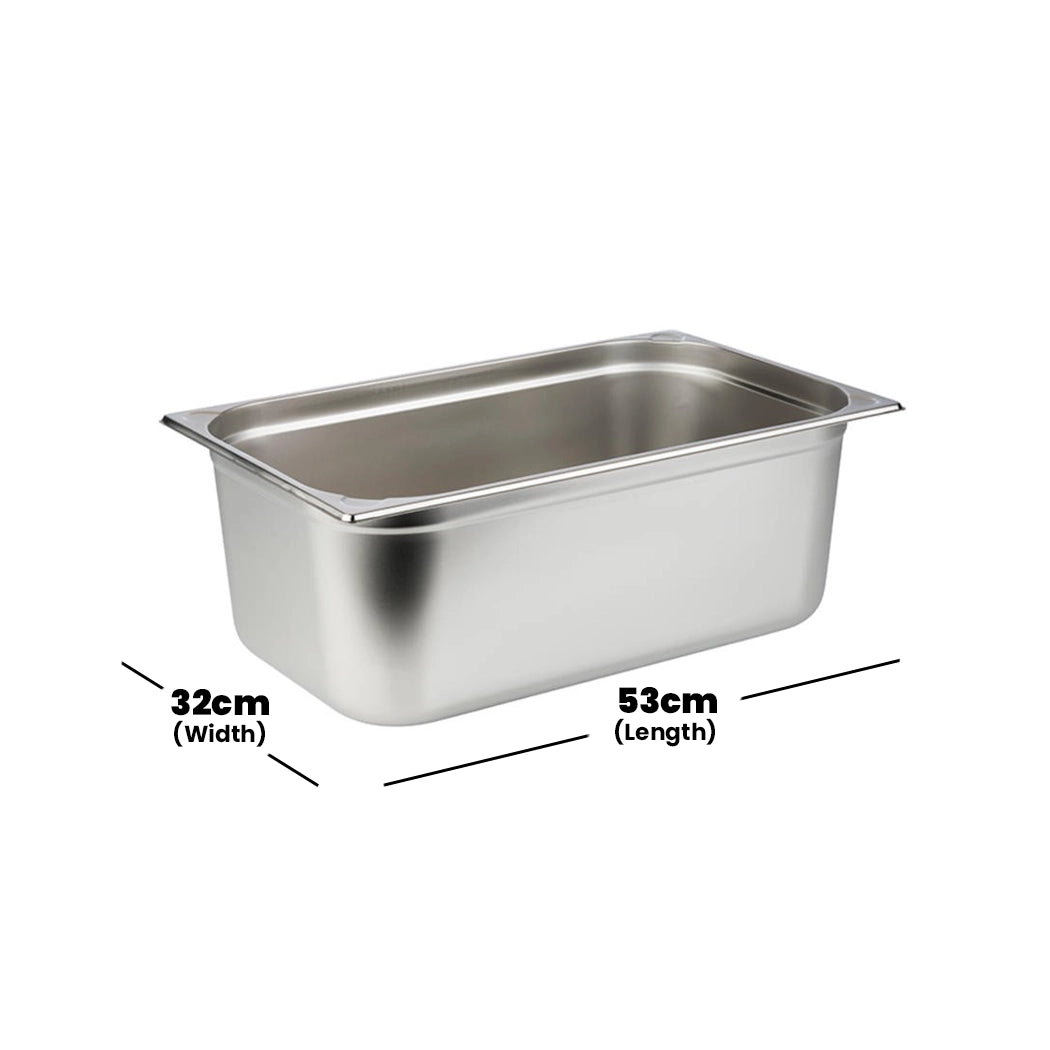 Viraj Stainless Steel GN 1/1 Pan, Height 20CM