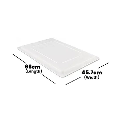 rubbermaid polyethelene lid for food boxes 1 x 6