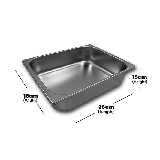 Viraj Stainless Steel Ice Cream Pan 1/2, Height 15cm