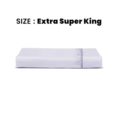 ths giza cotton extra super king fitted bed sheet grey