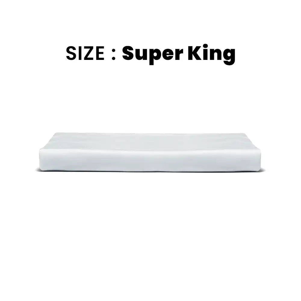 ths giza cotton super king flat bed sheet silver grey