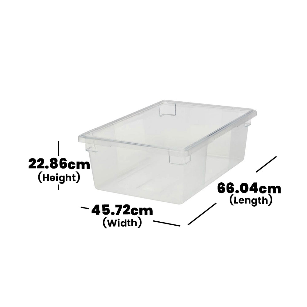 rubbermaid 47l prosave food box without lid 1 x 6