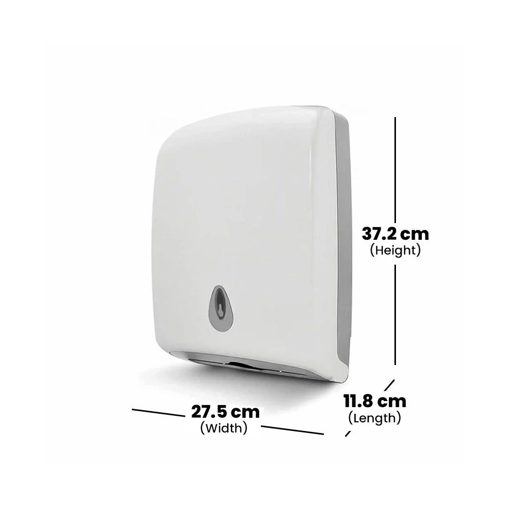 THS AZ1123WH White Multi Fold Paper Towel Dispenser