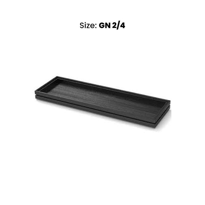 wundermaxx display tray black gn 2 4 h 40 mm