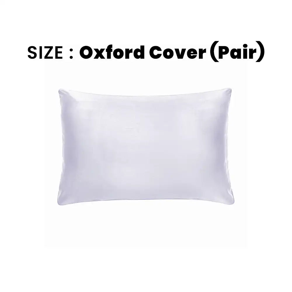 ths giza cotton oxford pillow cover pair grey