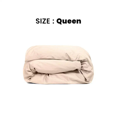 ths zen stripes queen duvet cover pearl