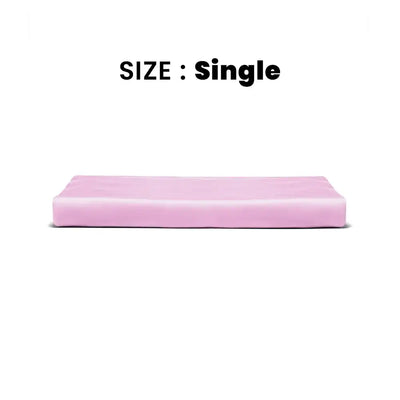 ths giza cotton single flat bed sheet mauve