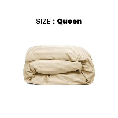 ths zen stripes queen duvet cover beige