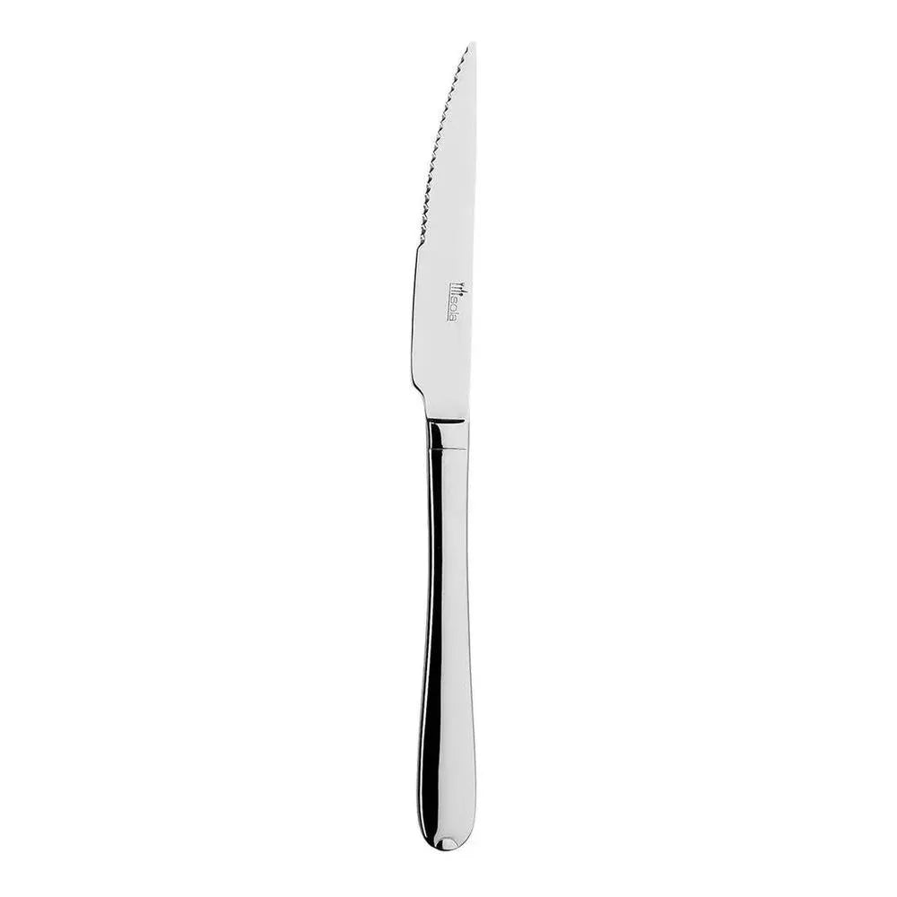 Sola Fleurie Steak Knife Silver 18/10 Stainless Steel 8mm, Length 235mm - Pack of 12