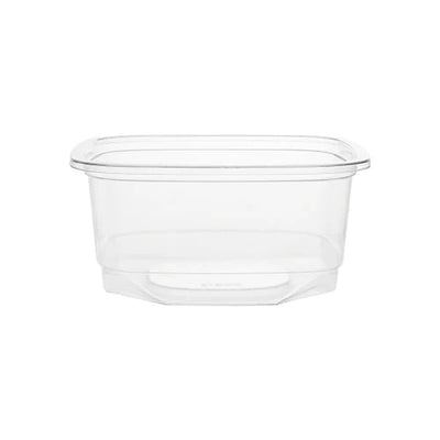 Hotpack Square PET Deli Container Without Lid, 237 ml, 500 PCs