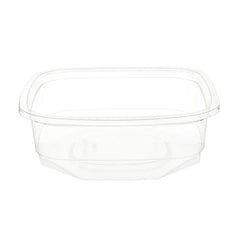 Hotpack Square PET Deli Container Without Lid, 237 ml, 500 PCs