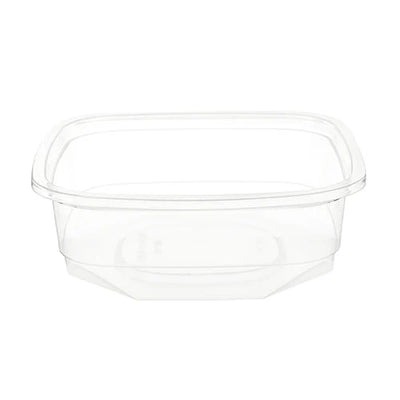 Hotpack Square PET Deli Container Without Lid, 237 ml, 500 PCs