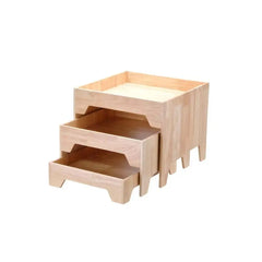 Sunnex Simlply Wooden 3 Tier Display Stand, 32 cm