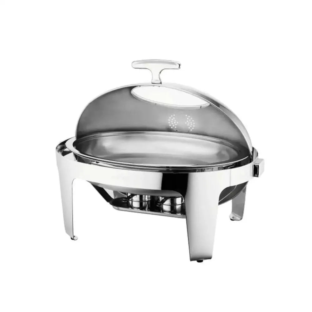 Sunnex Stainless Steel Elite Chafer Roll Top Oval, 9 Ltr, 69.5 x 53.5 x 32.5 cm