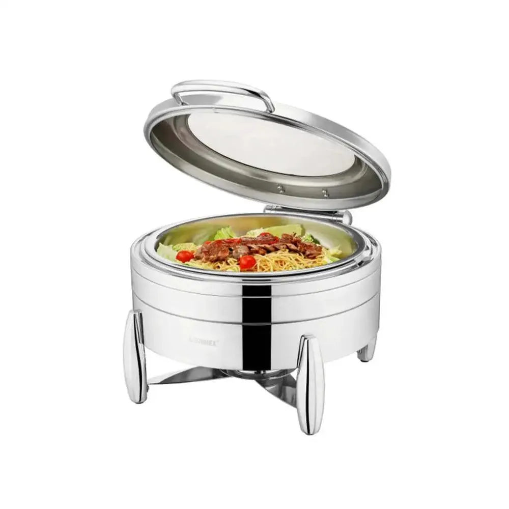 Sunnex Stainless Steel Verona Chafer Round, 6.8 Ltr, 62 x 52 x 45 cm