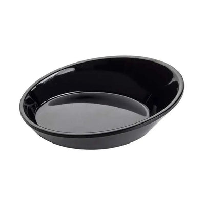 Tablecraft 10313BK melamine Oval Mini Dish 0.75 Oz, Black 9 x 6 x 3 cm