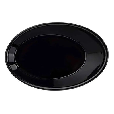 Tablecraft 10313BK melamine Oval Mini Dish 0.75 Oz, Black 9 x 6 x 3 cm